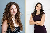Kate DeLay, left in photo, and Caroline Laganas