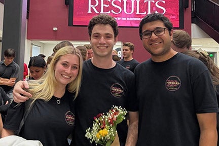 English-Editing, Writing, and Media major Maddox Goodman on SGA election night