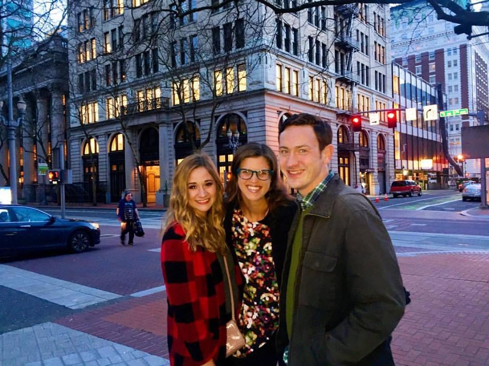 katelyn, jessi, and michael at street level