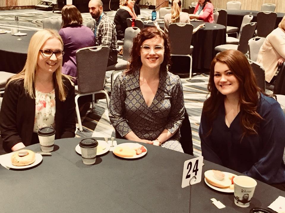julianna, netty, and mandy at table